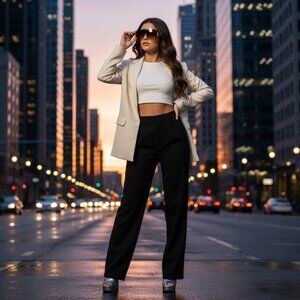 NEW Elite Panorama Oversized Trendy Designer Style Sunglasses - ROSE